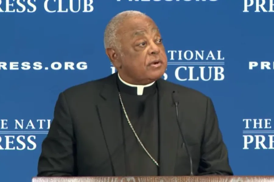 Cardinal Wilton Gregory of Washington speaks at the National Press Club, Sept. 8, 2021.?w=200&h=150